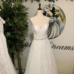 Adrianna Papell 31105 Wedding Dress Gown Size 10